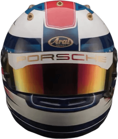 Arai GP-7 helmet painted by Liam Gray